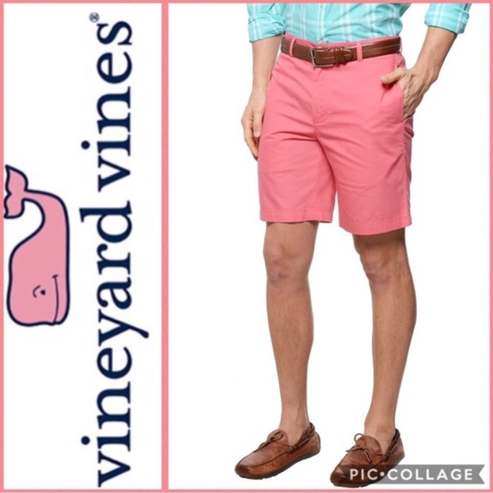 Vineyard Vines Pink Flat Front Shorts